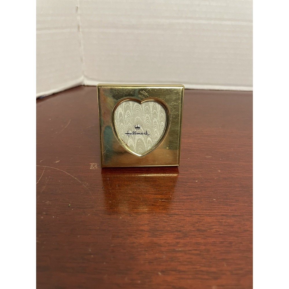 Vintage Collectible Hallmark Brass Picture Heart Frame Small Decor